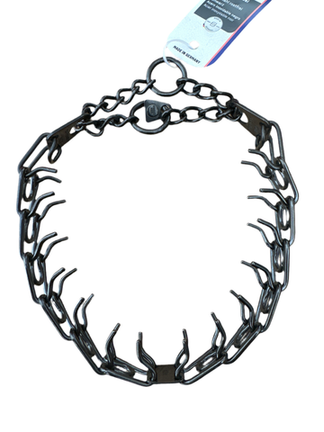 Herm Sprenger Black Short Link Ultra Plus Twin O Ring Prong Collar